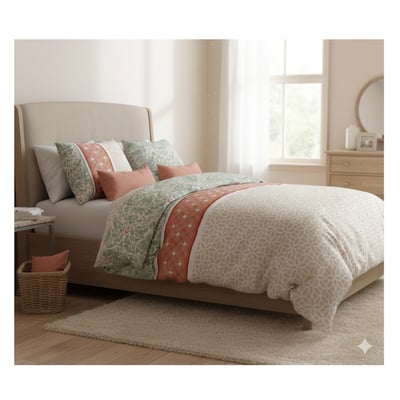 Housse couette + taie Arabesque EDEN