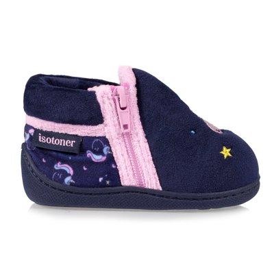 Chaussons Bottillons Zip Licorne ISOTONER
