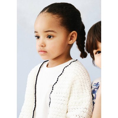 Cardigan avec bords contrastants MANGO BABY