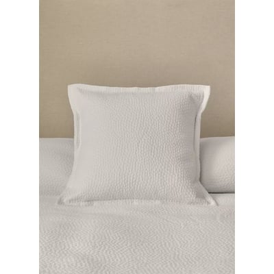 Housse de coussin de lit en coton jacquard texture lit 50x50 cm MANGO HOME