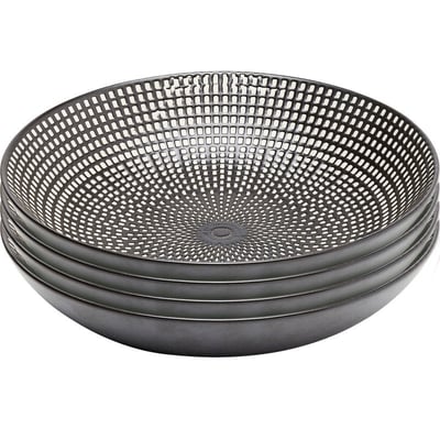 Lot de 4 assiettes creuses, GWAYI KARE DESIGN