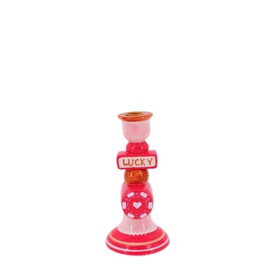 Bougeoir Lucky en dolomite  20cm KERSTEN