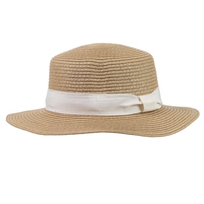 Chapeau 100% papier de paille claire, ajustable à l'intérieur 52 à 58 cm ISOTONER