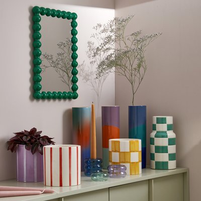 Lot de 3 bougeoirs en verre coloré, Leramo LA REDOUTE INTERIEURS