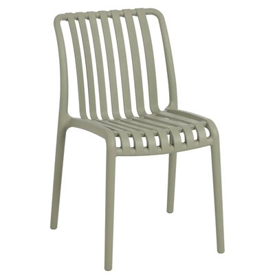 Chaise de jardin en polypropylène vert 50x58x80cm WADIGA