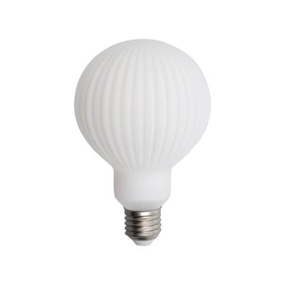 Ampoule Filament Led Déco Verre Opaque G95, Culot E27, 1055 Lumens, Conso. 10w (equivalence 75w), Blanc Chaud XANLITE