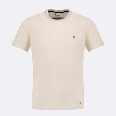 T-shirt col rond coton et coton recyclé ARCY FAGUO
