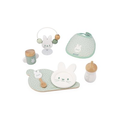 Set repas Zen en bois pour poupon JANOD