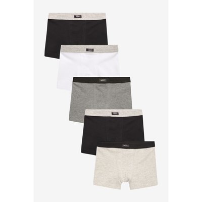 Boxers doux à taille contrastante, lot de 5 NEXT