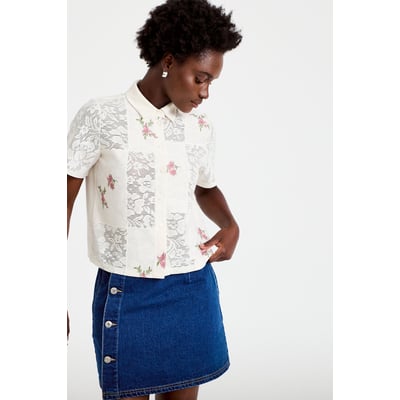 Chemise col chemise manches courtes CACHE CACHE