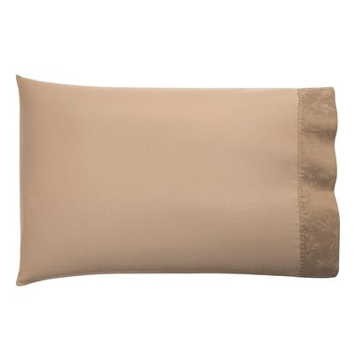2 Taies américaines en Coton/Lin, ARABESQUE LE JACQUARD FRANCAIS