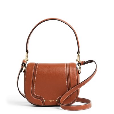 Sac bandoulière petit en cuir grainé ELLA LE TANNEUR
