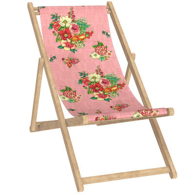 Chilienne en eucalyptus et toile outdoor, HANAMI VENT DE BOHÈME