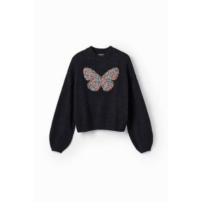 Pull maille épaisse papillon DESIGUAL