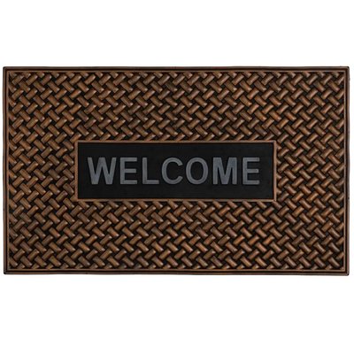 Paillasson caoutchouc Welcome 75x45x0.5cm WADIGA