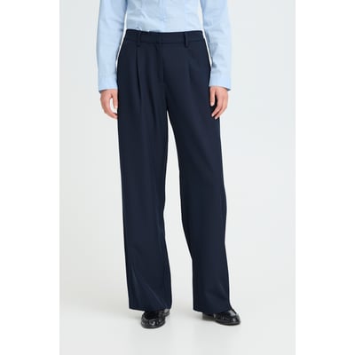 Pantalon large à pinces, taille elastiquée ICHI