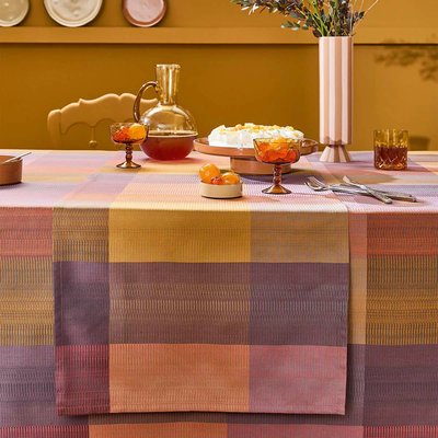 Chemin de table pur coton Mille ecossais GARNIER THIEBAUT