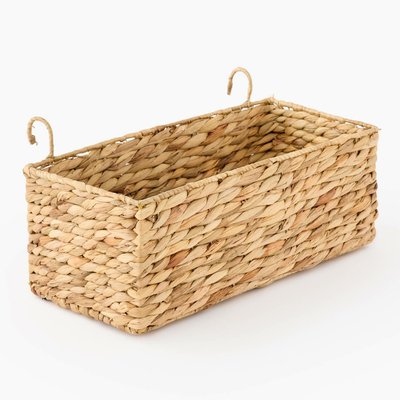 Jardinière à suspendre 42x20xH16cm,  en jacinthe d'eau MONOPRIX