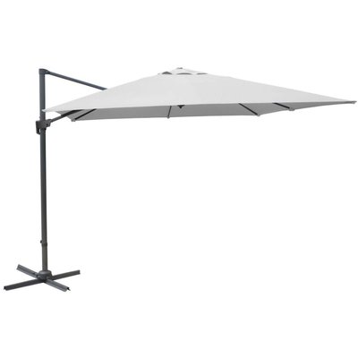 Parasol déporté en aluminium 3x3m Dom Rouge PROLOISIRS