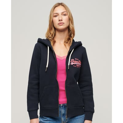 Sweat à capuche zippé à motif fluo SUPERDRY