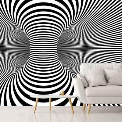 Papier peint psychedelique HEXOA