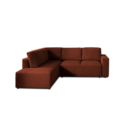 Canapé d'Angle Convertible en Velours côtelé 5 places - LIVY LISA DESIGN