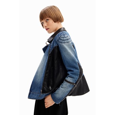 Desigual - Veste biker denim hybride DESIGUAL