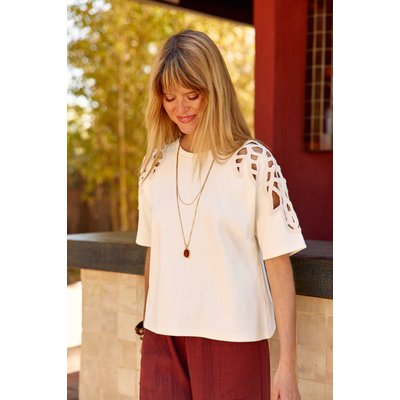 T-shirt manches courtes col rond uni TAISY LA PETITE ETOILE