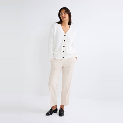 Pantalon droit taille élastiquée MONOPRIX