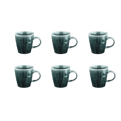 Lot de 6 mugs en grès, MOON BJORN