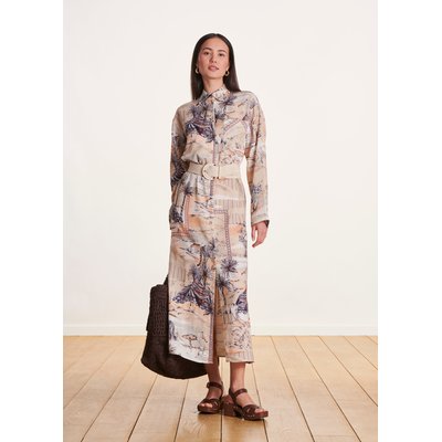 Robe chemise mi-longue à imprimé LA FEE MARABOUTEE