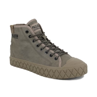 Baskets montantes en coton PALLA ACE PINE WAX PALLADIUM