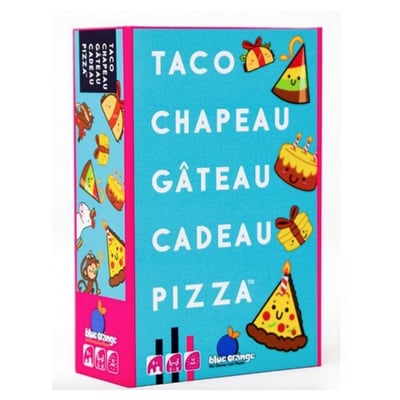 Taco Chapeau Gateau cadeau pizza le jeu de rapidite BLUE ORANGE