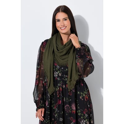 Foulard triangulaire, bords frangés ULLA POPKEN