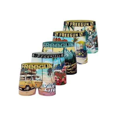 Lot De 5 Boxers Microfibre FREEGUN