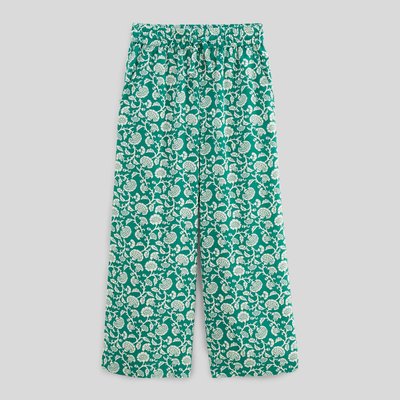 Pantalon fluide imprimé MONOPRIX