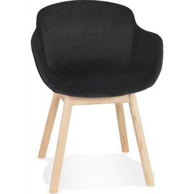 Fauteuil en velours et bois, Frida KOKOON DESIGN