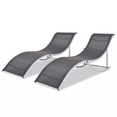 Duo de chaises longues pliantes HOME MAISON