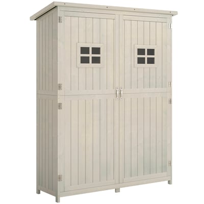 Abri jardin en bois massif OUTSUNNY