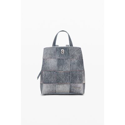 Sac à dos tressé effet denim moyen DESIGUAL