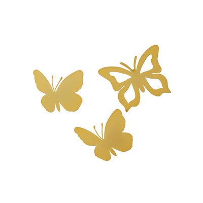 Lot de 3 papillons en laiton VERTBAUDET