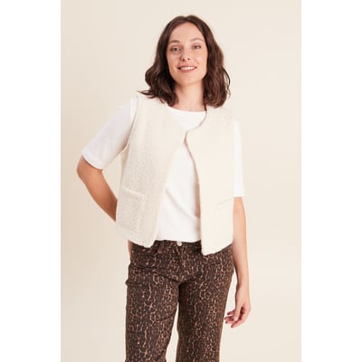 Gilet sans manches bouclette poches BREAL