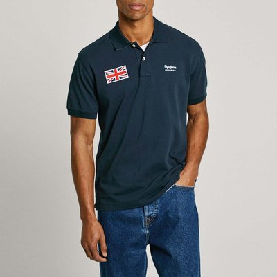 Polo Avec Union Jack Brodé En Piqué PEPE JEANS
