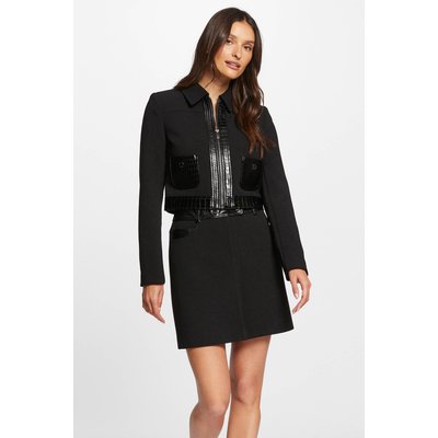 Veste cintrée détails croco MORGAN