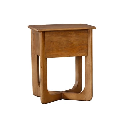 Table de chevet avec tiroir en bois de manguier  ZORAN MADE IN MEUBLES 