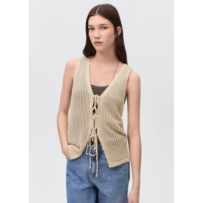Gilet maille ajourée MANGO TEEN