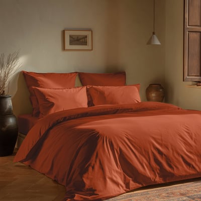 Parure housse de couette + 2 taies 50x70 cm en coton lavé bio ORGANIKA SENSEI MAISON