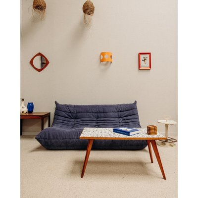 Table basse terrazzo Donna N°396 - Bon état DEBONGOUT