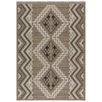 Tapis tissé rectangulaire ethnique Tulum RECOLLECTION