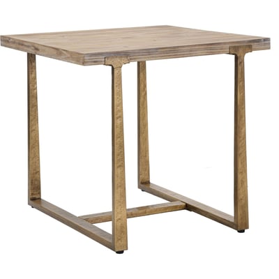 Table à manger carrée piètement métal MODERN RECOLLECTION